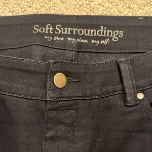 Soft Surroundings Elegant Black Trousers